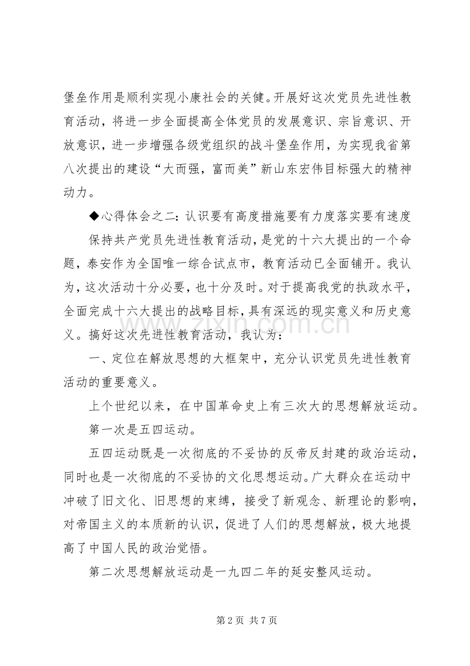 保先教育心得体会（经贸委版）心得体会.docx_第2页