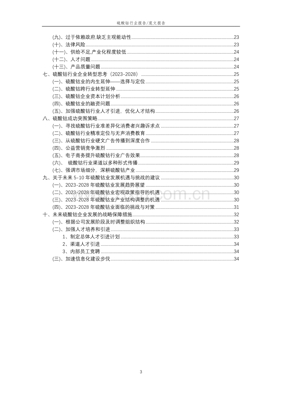 2023年硫酸钴行业分析报告及未来五至十年行业发展报告.docx_第3页