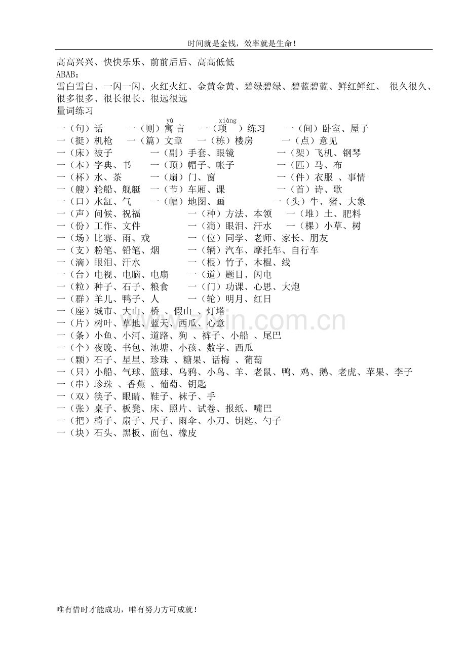 一年级下册总复习---凤凰语文博客.doc_第3页