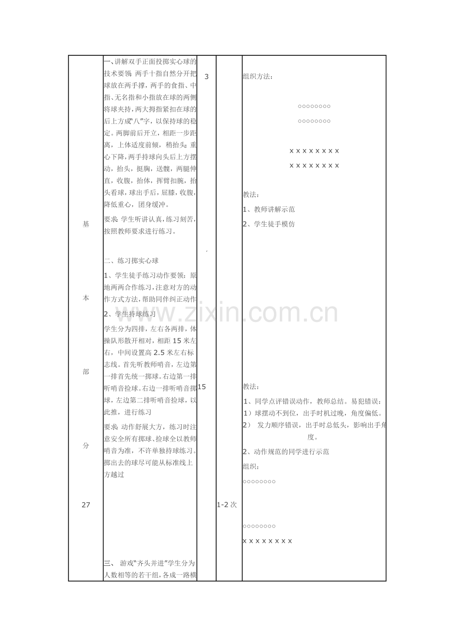 原地双手头上投掷实心球---教案设计.doc_第2页