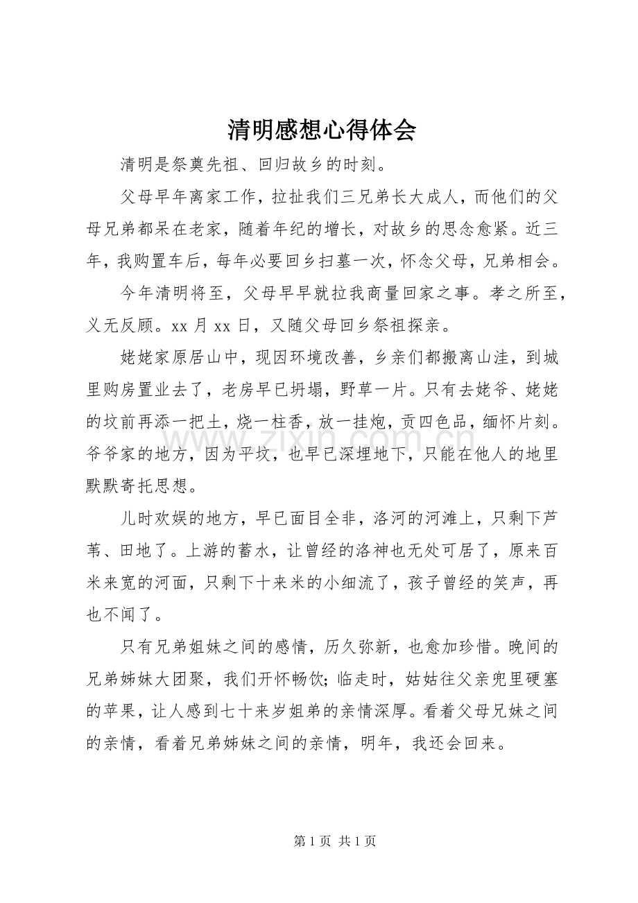 清明感想心得体会.docx_第1页