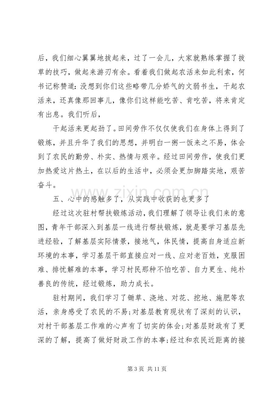 扶贫干部关于脱贫攻坚工作心得体会五篇.docx_第3页