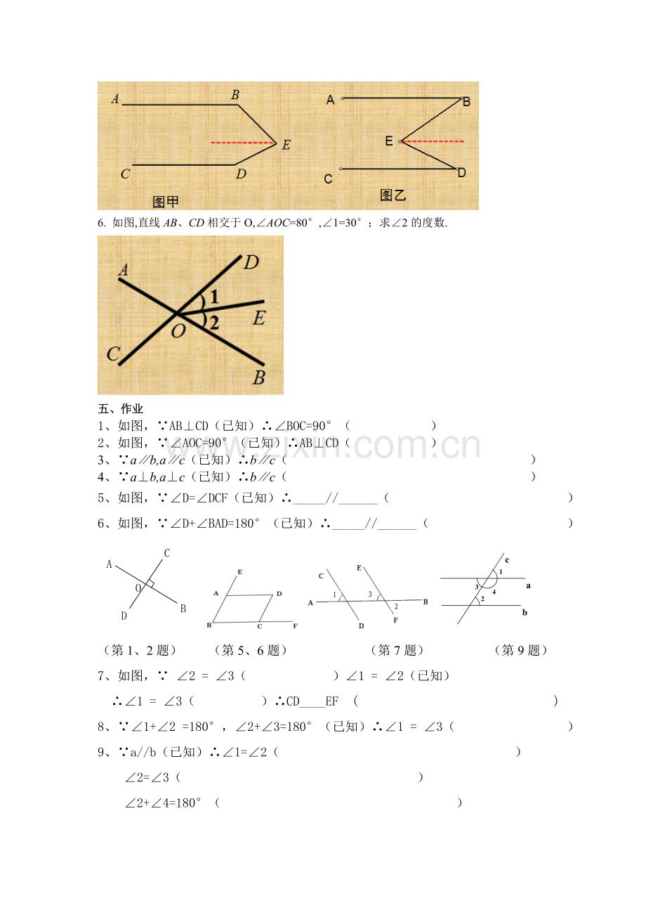 期末专题复习：相交线与平行线.doc_第3页