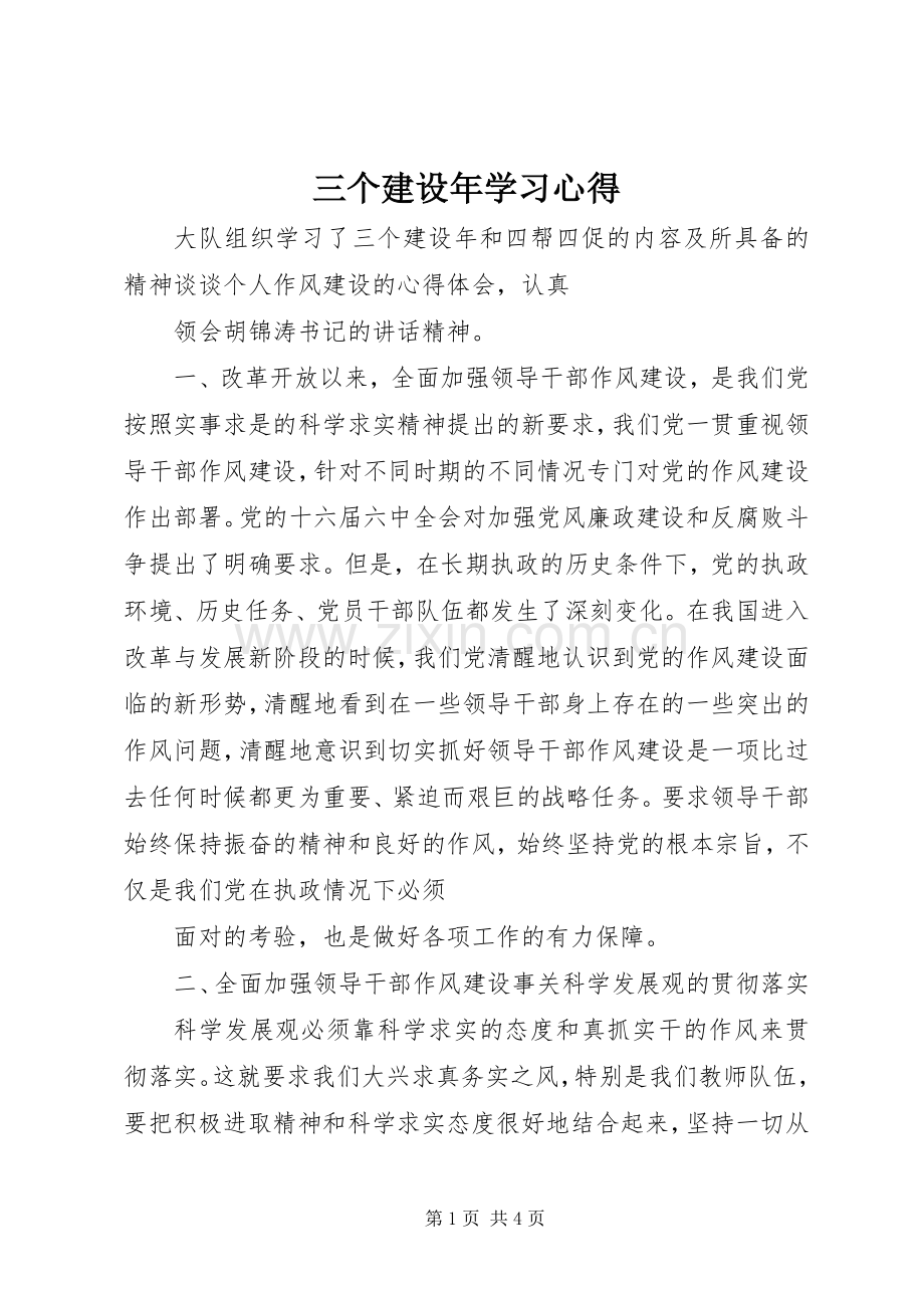 三个建设年学习心得.docx_第1页