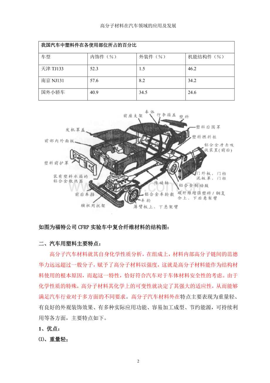 高分子材料在汽车领域的应用及发展.doc_第2页