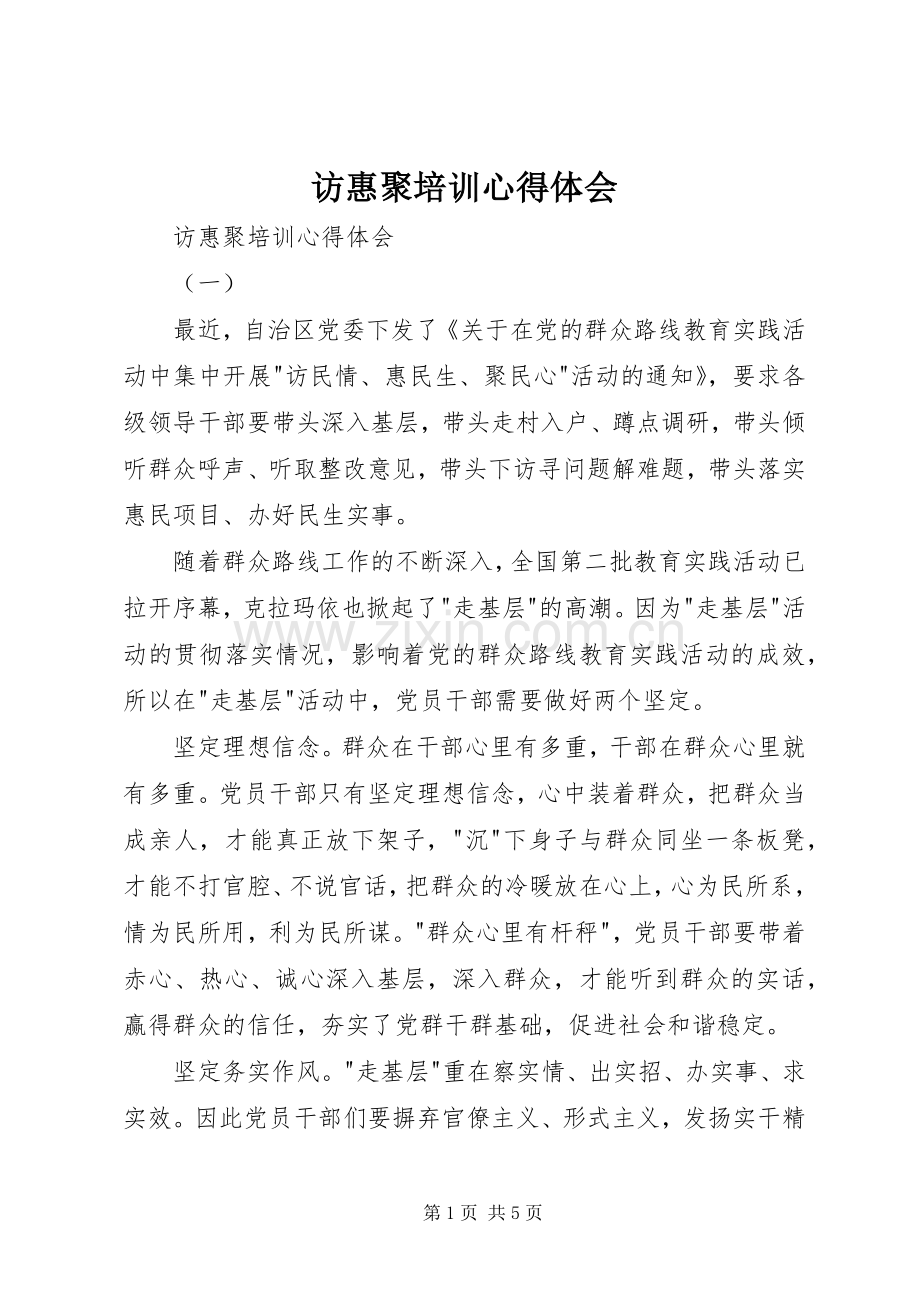 访惠聚培训心得体会.docx_第1页