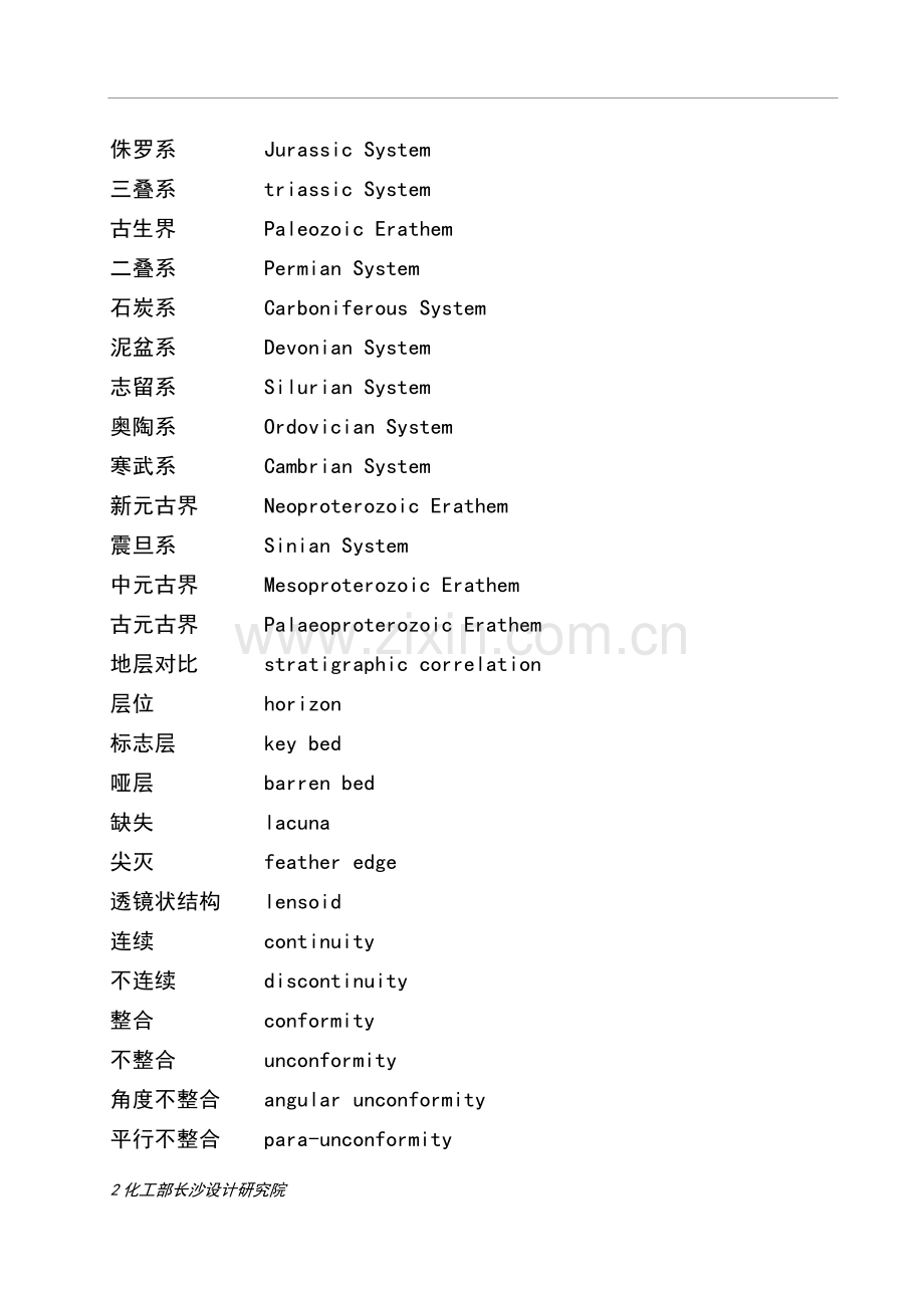 地质专业词汇中英文对照.doc_第2页