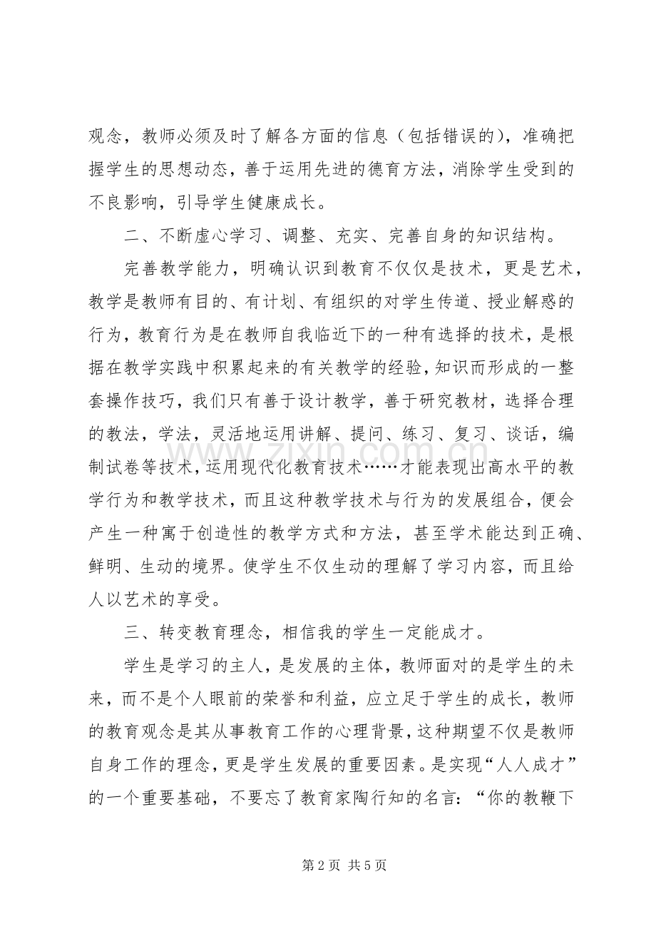 小学继续教育培训学习心得体会.docx_第2页