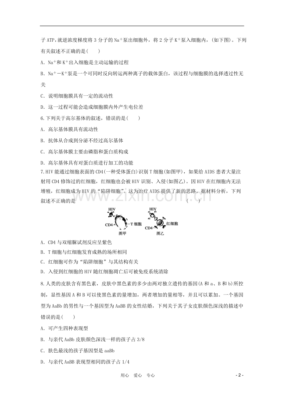 高三生物二轮-模块典题精练75-新人教版必修.doc_第2页