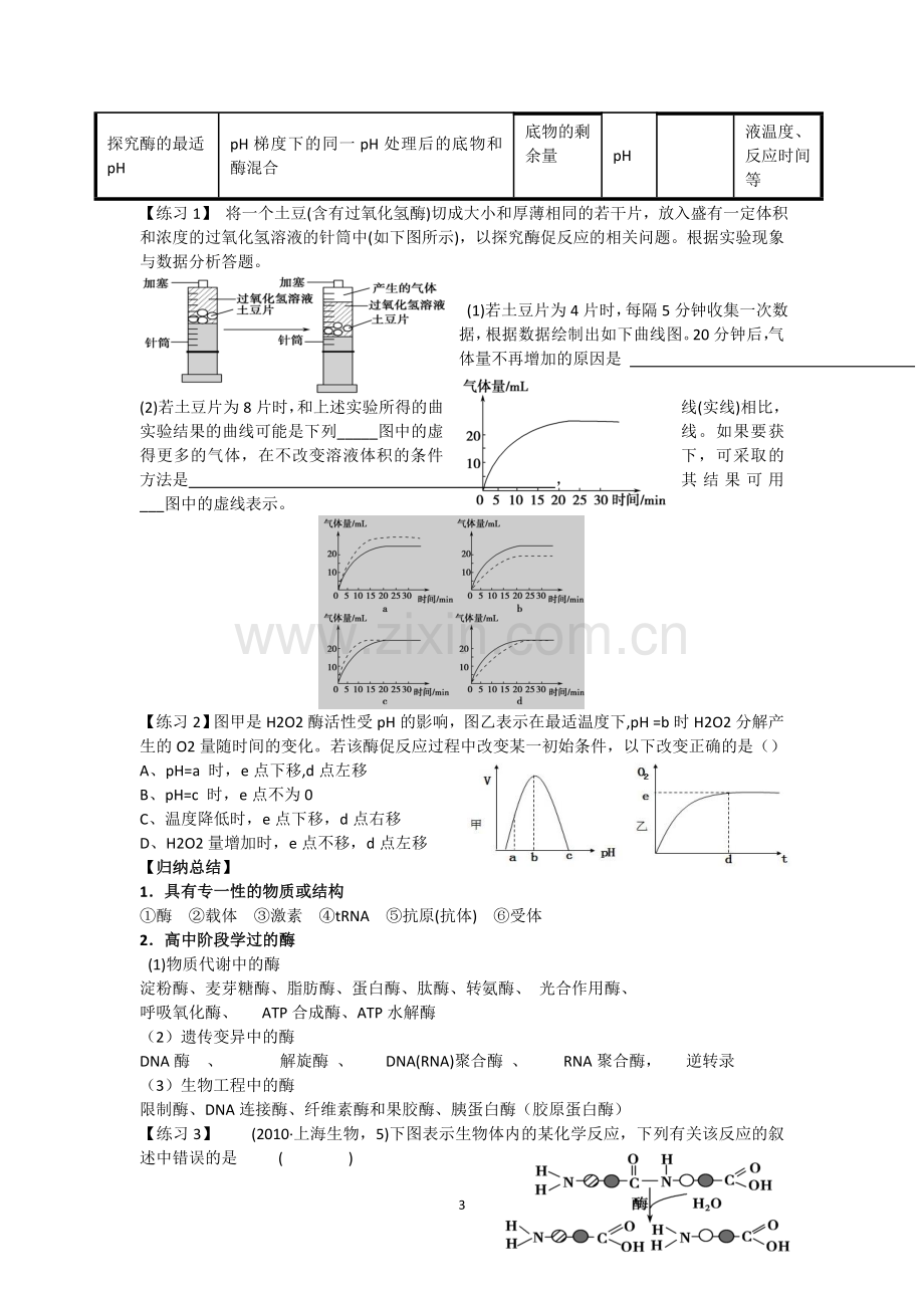 专题二细胞的代谢第一讲酶与ATP.doc_第3页