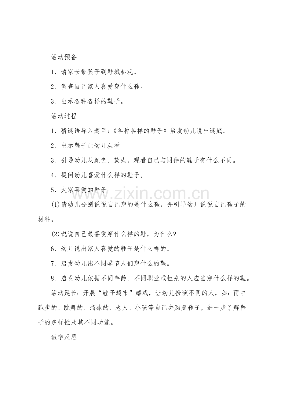 大班主题各种各样的鞋子教案反思.doc_第2页