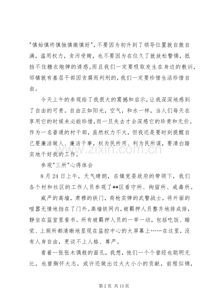 参观看守所、拘留所、戒毒所心得体会(多篇).docx_第2页