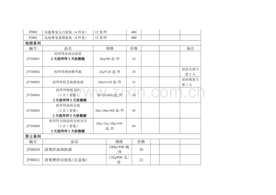 主导产品价格表.doc_第3页