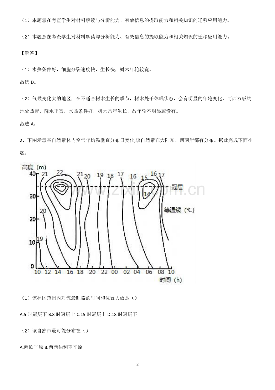 2022届高中地理植被与土壤解题方法技巧.pdf_第2页