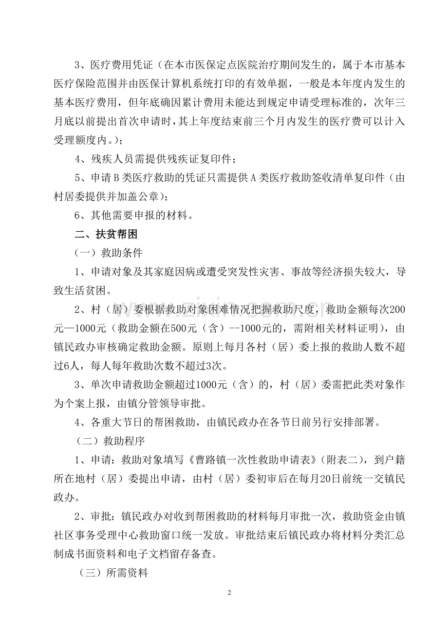 曹路镇社会救助工作暂行办法实施细则.doc_第2页