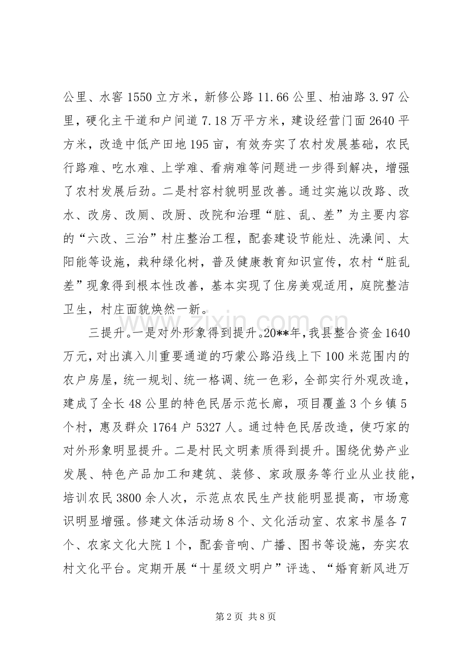 副县长在打造新农村建设示范亮点工作会议上讲话.docx_第2页