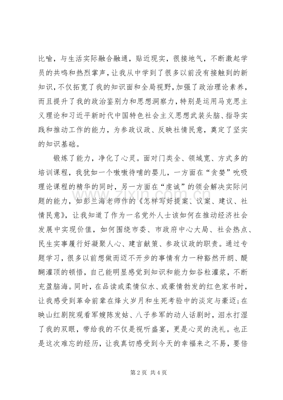 XX年党外中青年后备干部培训心得体会.docx_第2页