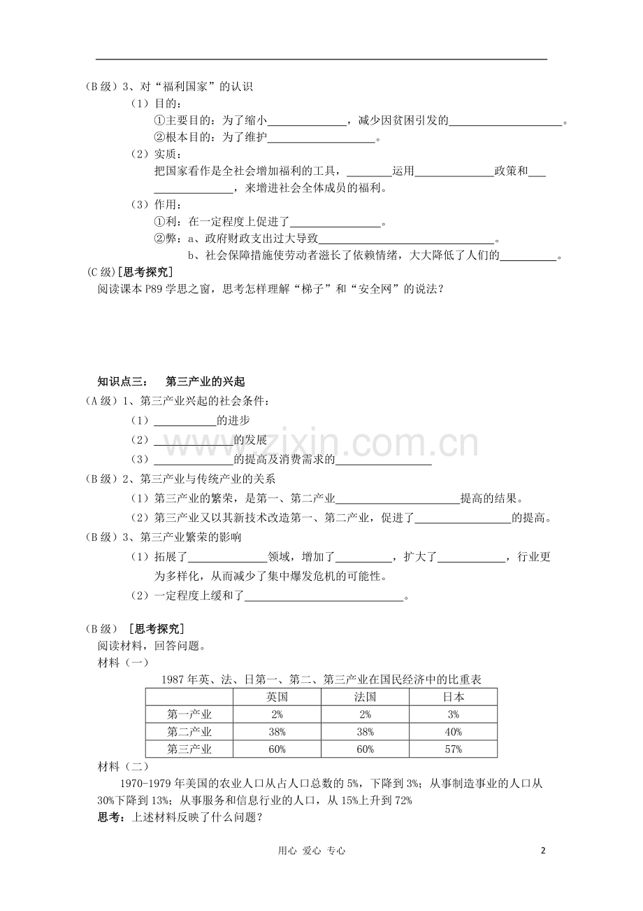 2012高中历史-6.3-战后资本主义的新变化学案-3-新人教版必修2.doc_第2页