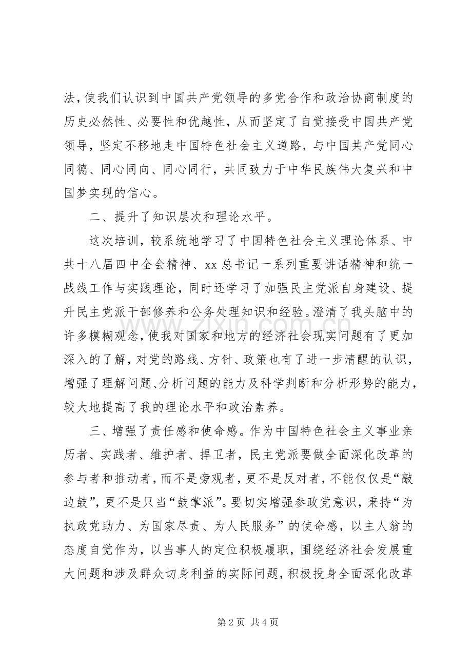 省委党校学习培训心得体会.docx_第2页