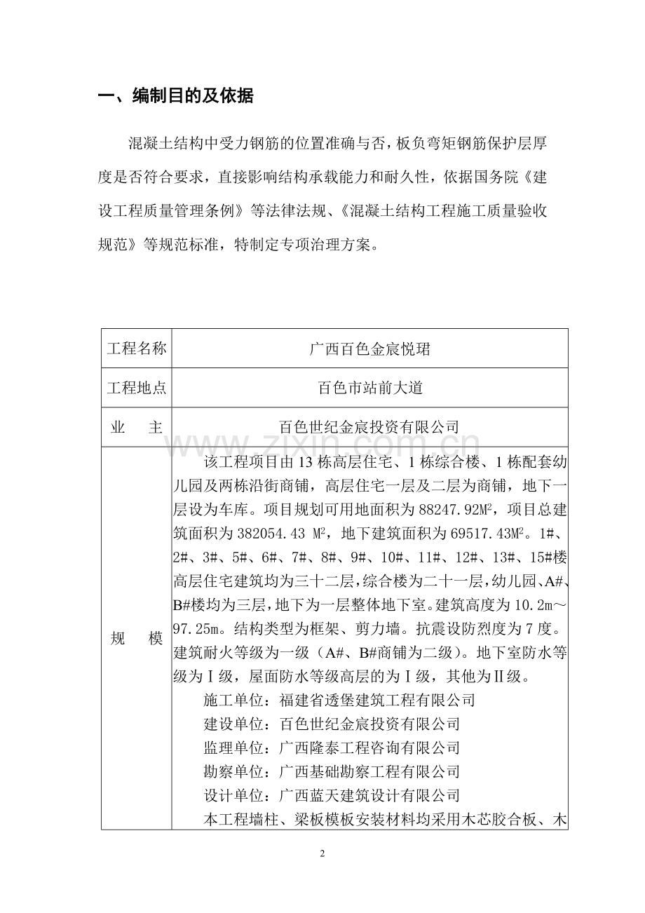 板负弯矩钢筋混凝土保护层厚度控制专项方案.doc_第2页