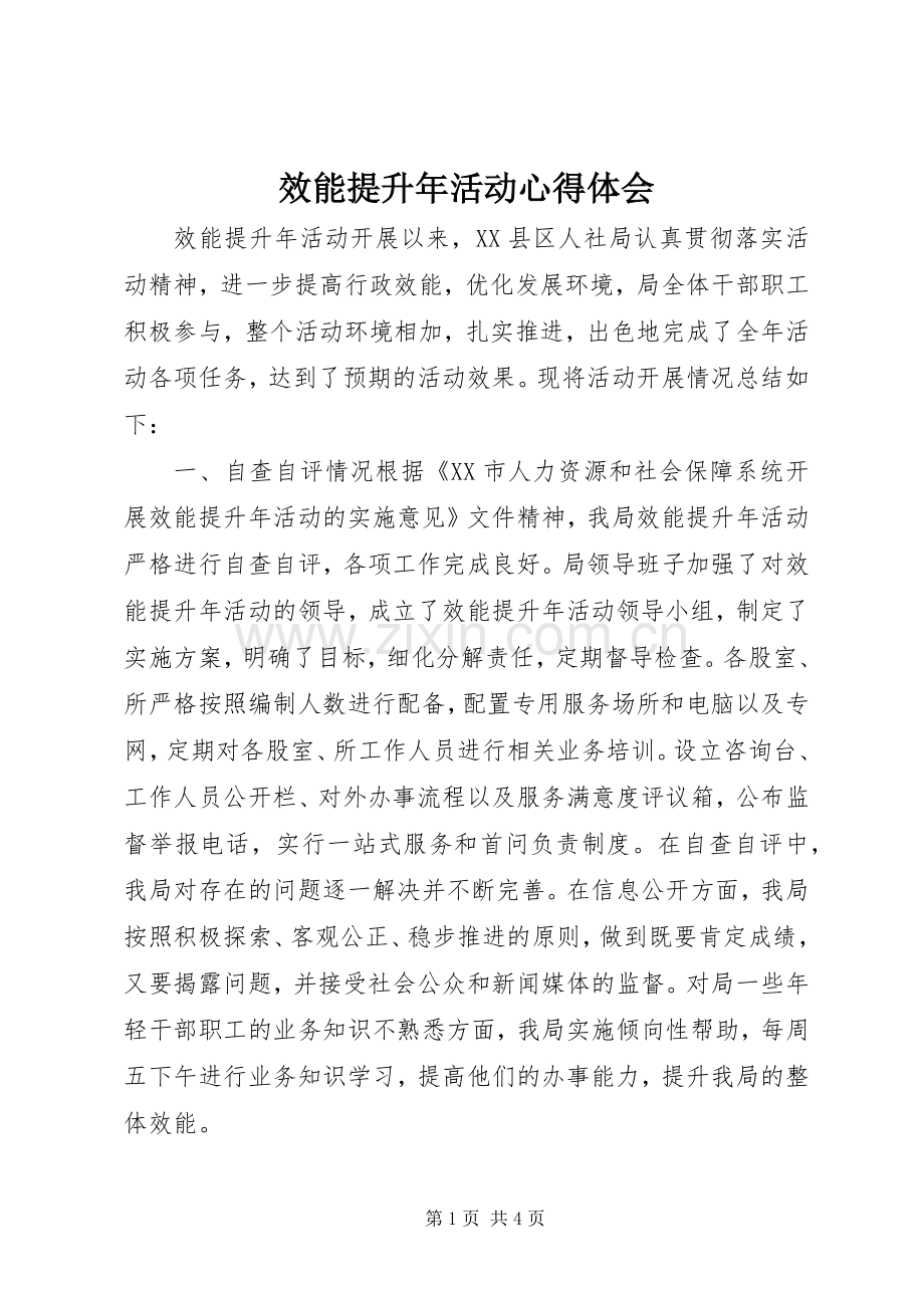 效能提升年活动心得体会.docx_第1页