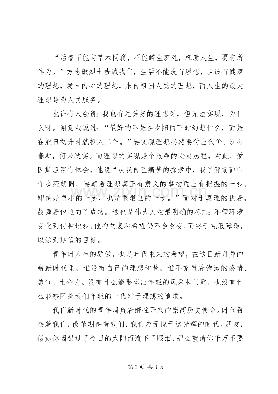 理想,在青春中闪光演讲稿.docx_第2页