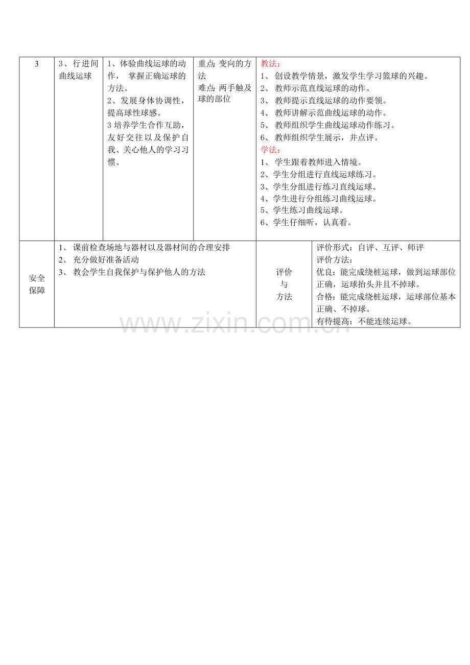 二年级运球单元教材分析(高一小学).doc_第2页