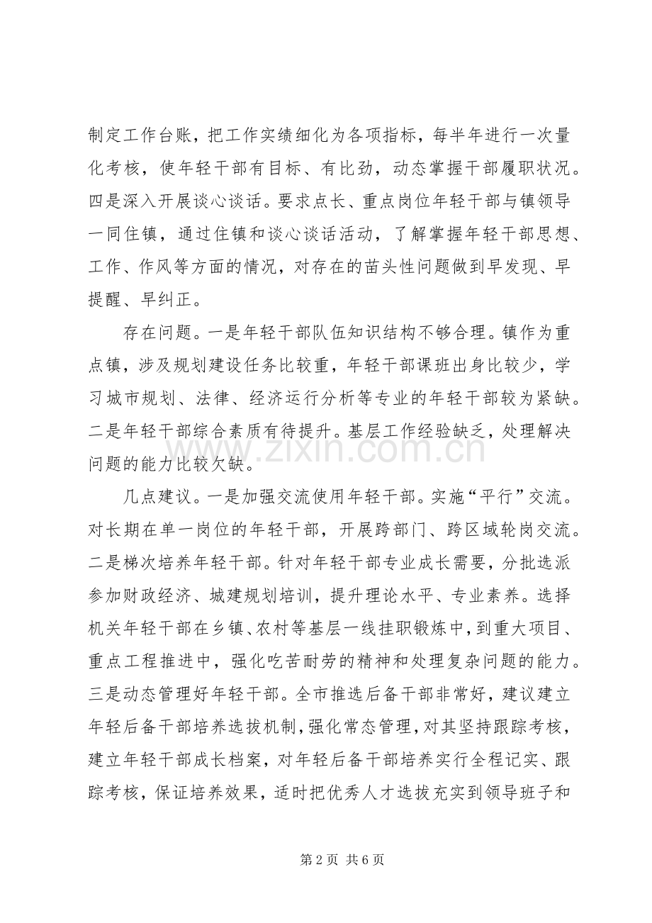 年轻干部培养选拔座谈会发言稿.docx_第2页