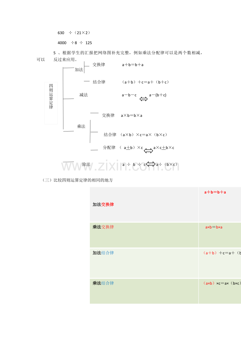 人教小学数学四年级四则运算教案.docx_第2页