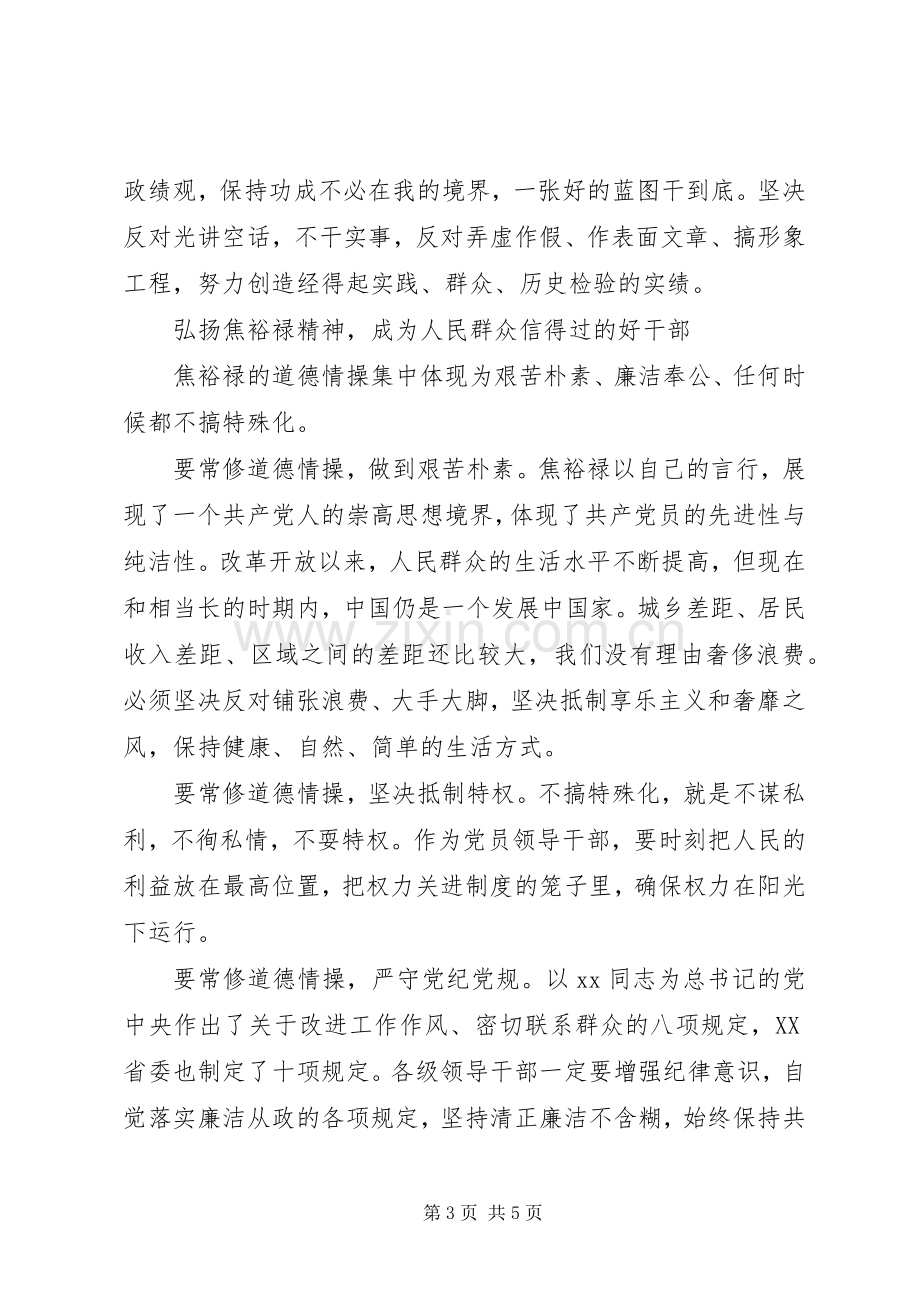 学习弘扬焦裕禄精神的心得体会.docx_第3页