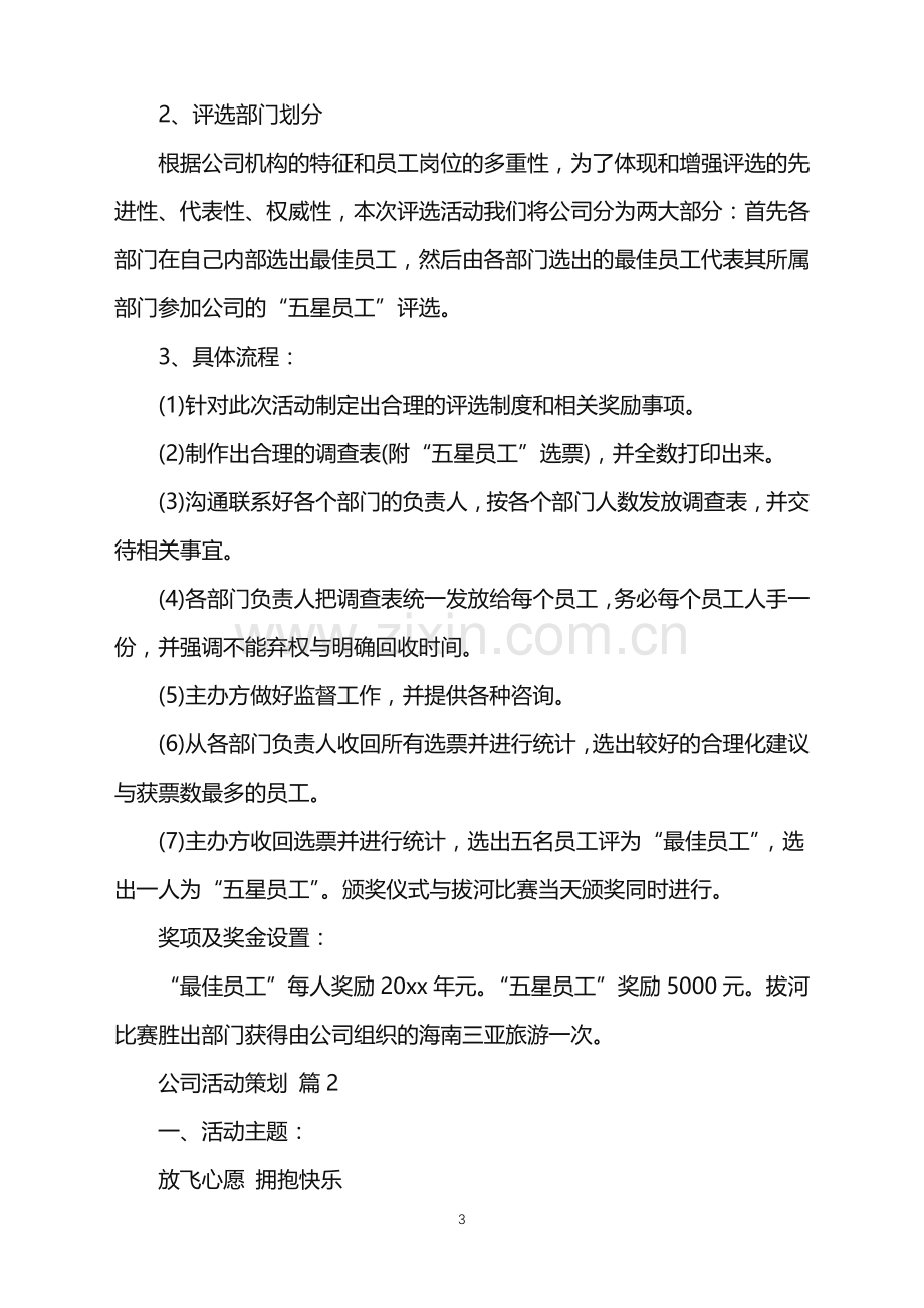 2022年公司活动策划合集六篇.doc_第3页