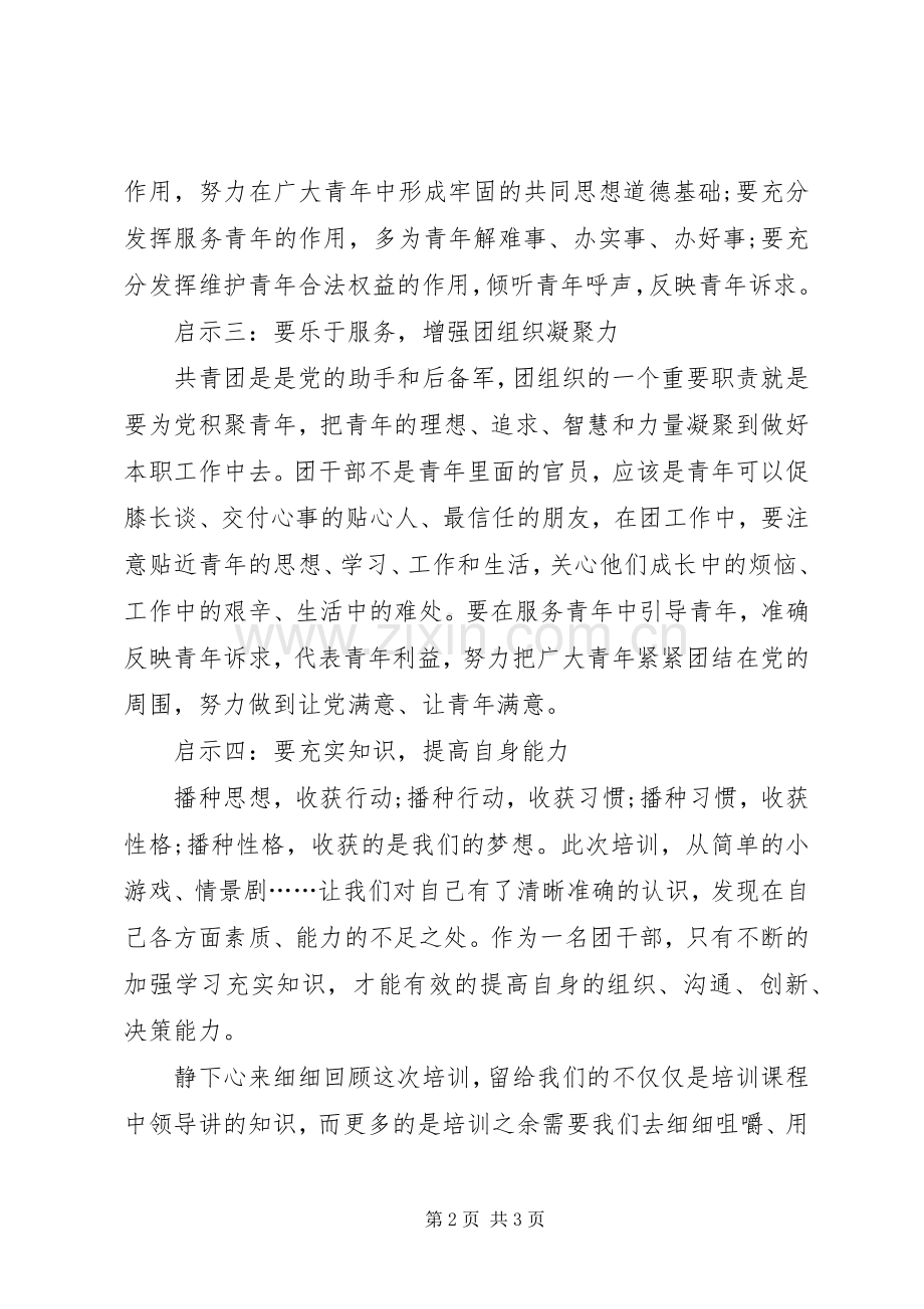 XX年青年骨干培训心得体会范文.docx_第2页