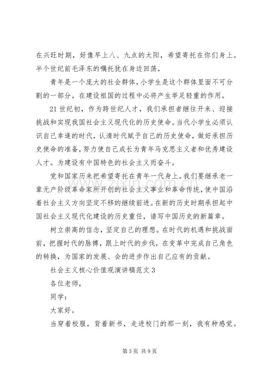 关于社会主义核心价值观演讲稿范文5篇.docx_第3页