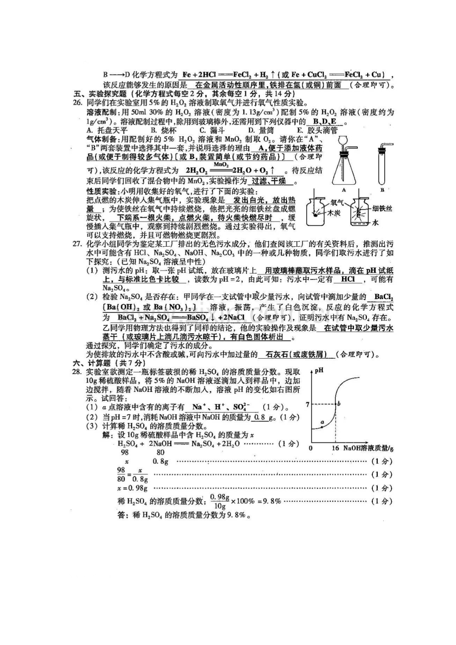 2013山西省中考化学试题及答案.doc_第3页