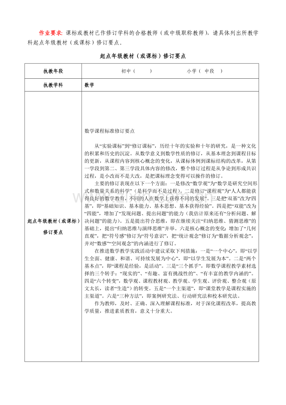 数学课程标准修订要点.doc_第1页