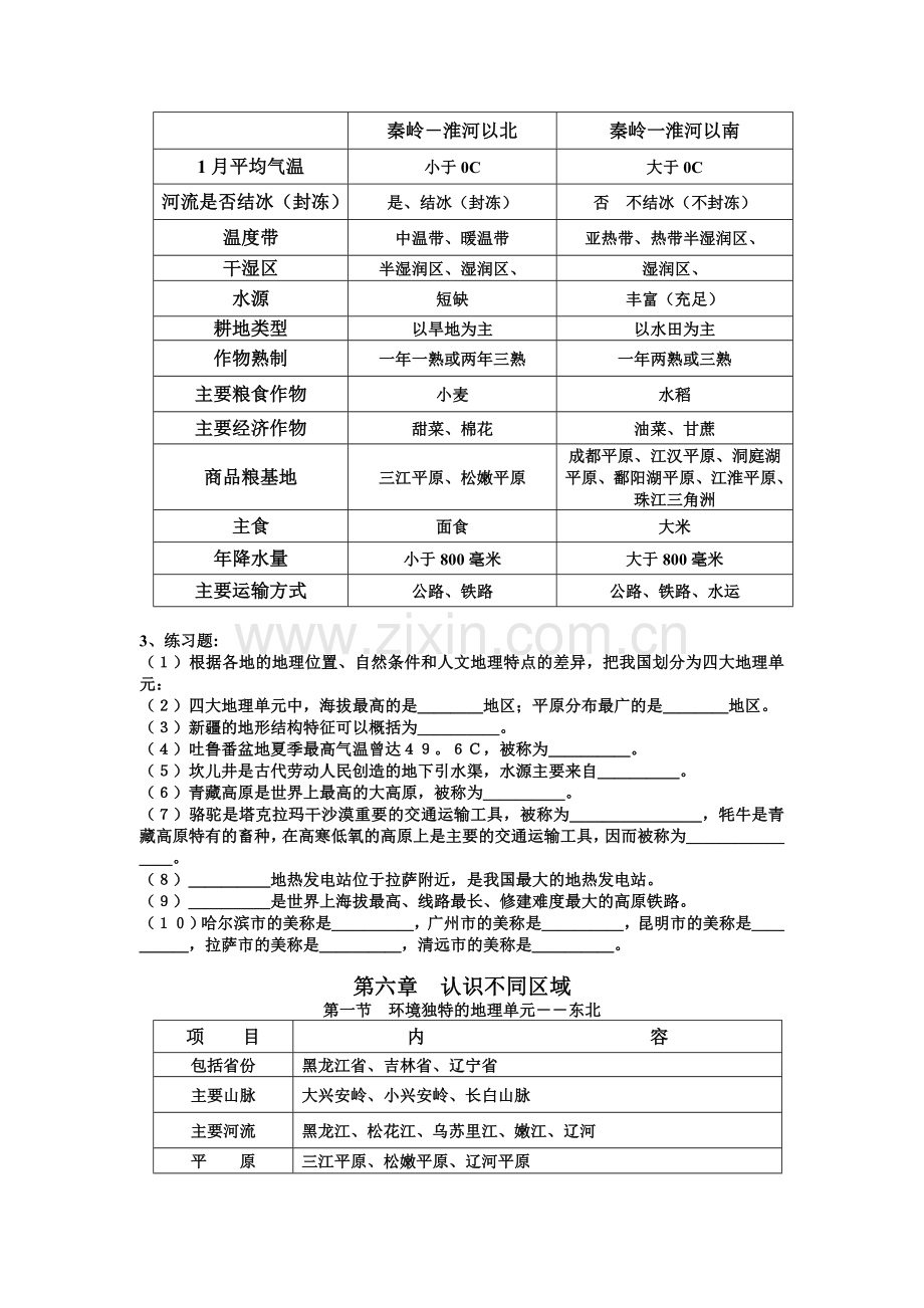 粤教版(地质本)八年级地理下册复习提纲.doc_第2页