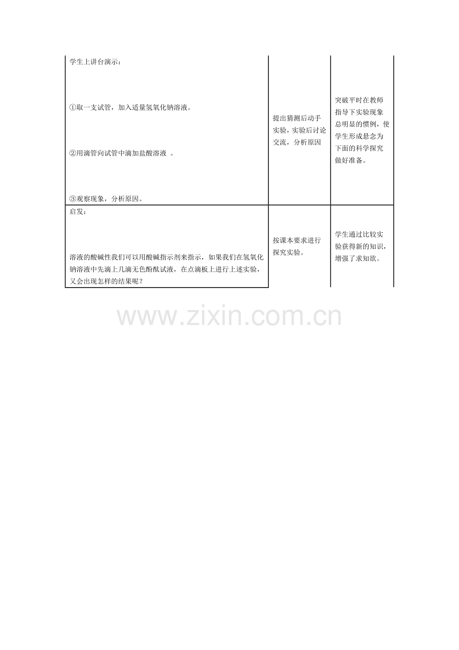 酸和碱的化学反应教案设计.doc_第3页