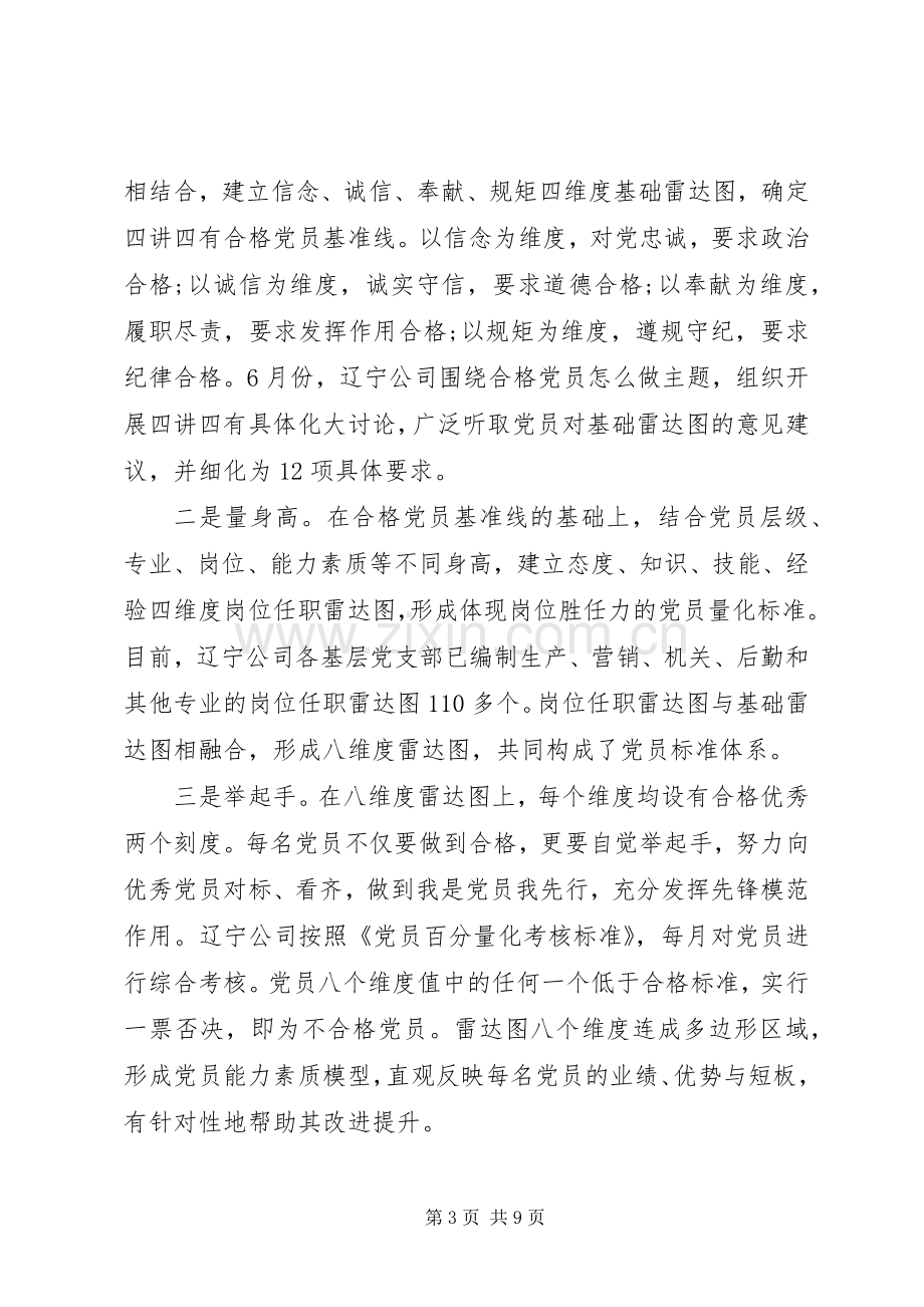 合格党员的具体标准讨论学习心得体会.docx_第3页