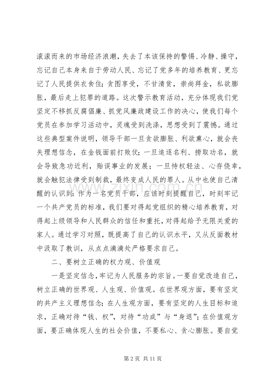 参观党风廉政建设警示教育基地心得体会5篇.docx_第2页