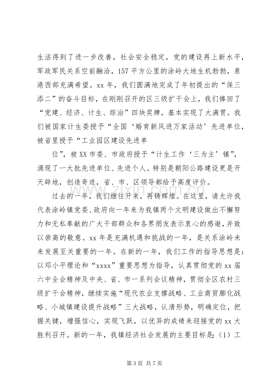 在镇春节座谈会上的讲话.docx_第3页