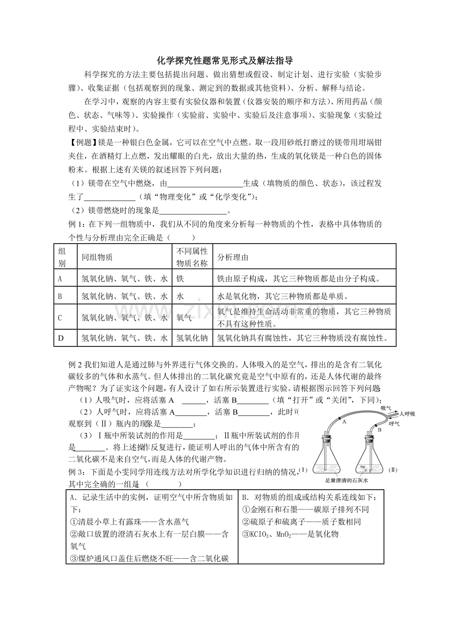 化学探究性题常见形式及解法指导.doc_第1页