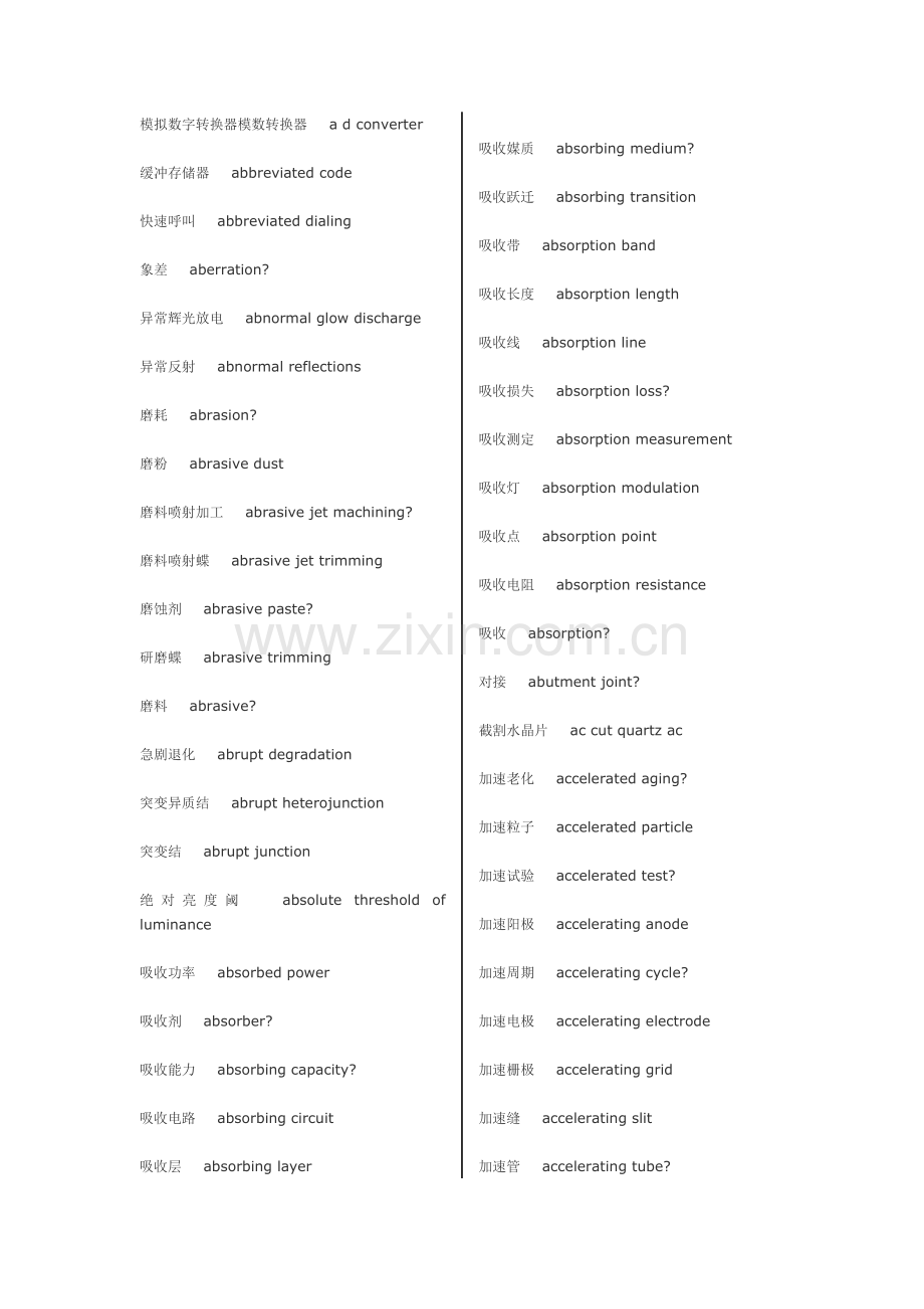 电器电子词汇英语翻译.doc_第1页