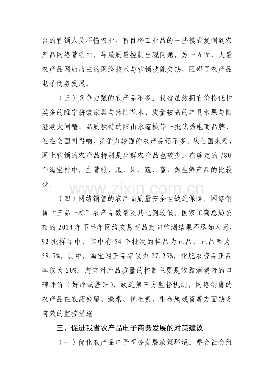 促进我省农产品电子商务发展的对策建议.doc_第3页