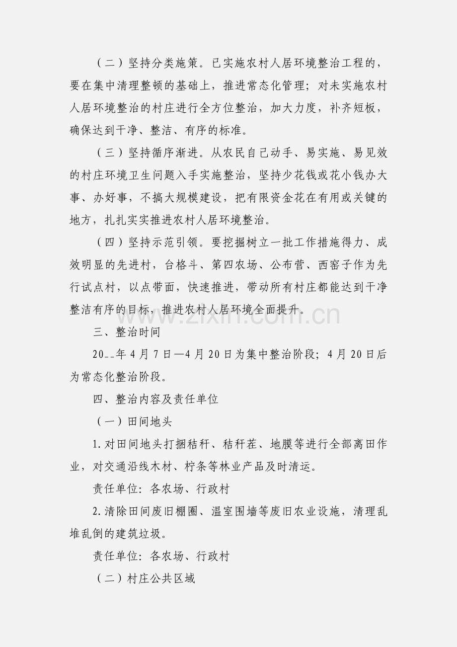 农村环境卫生大清洁大整治专项行动工作方案.docx_第2页