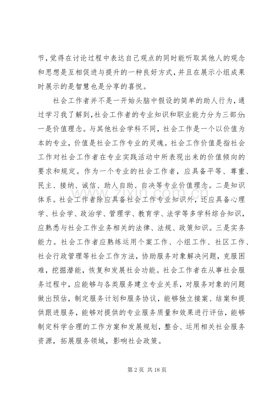 20XX年社会工作者培训心得.docx_第2页