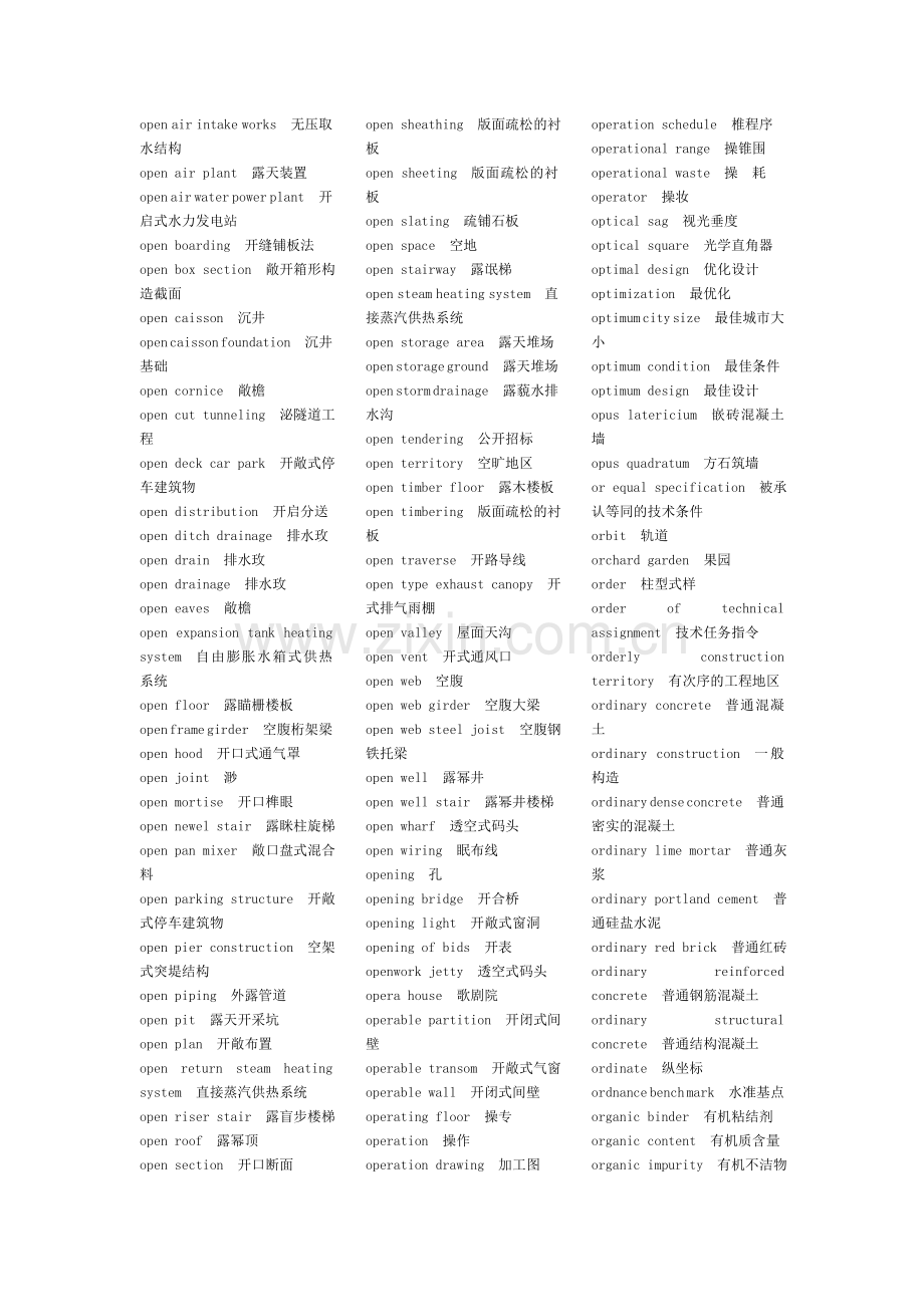 建筑英语 中英文对照by Iris.doc_第2页