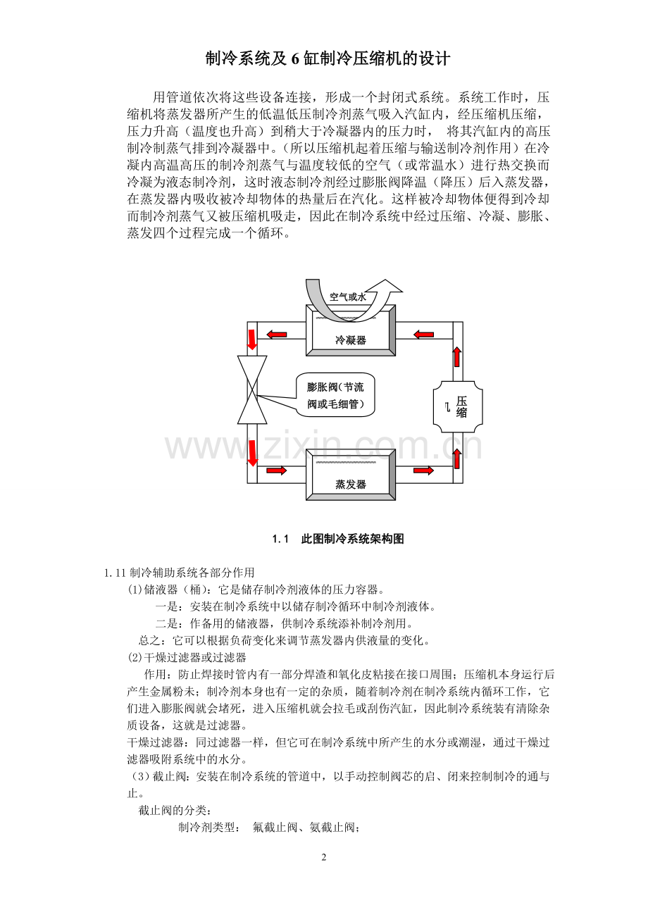 制冷系统及6缸制冷压缩机设计.doc_第2页