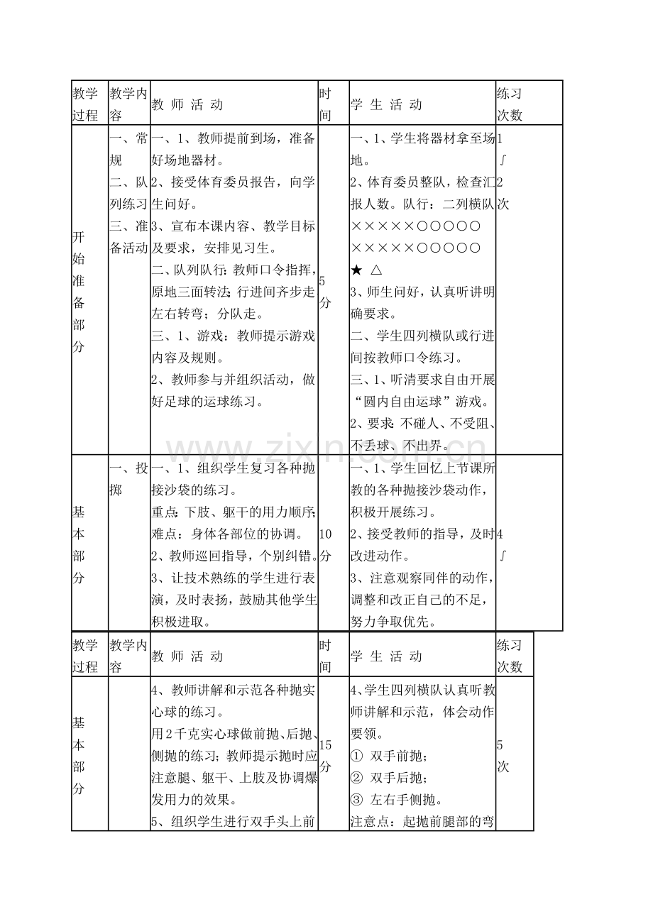 初中体育教案.docx_第3页