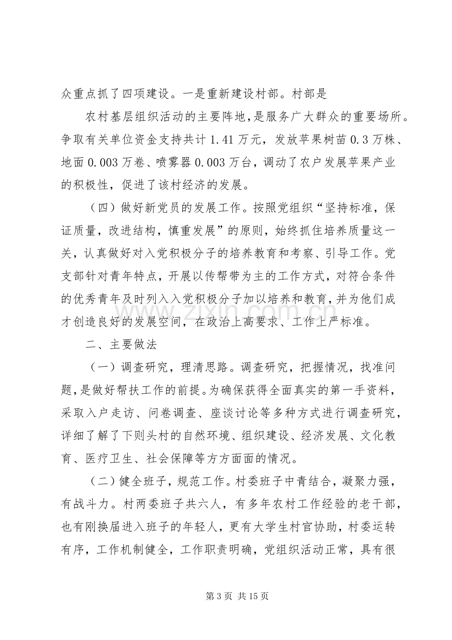 村第一书记精准扶贫典型发言稿.docx_第3页