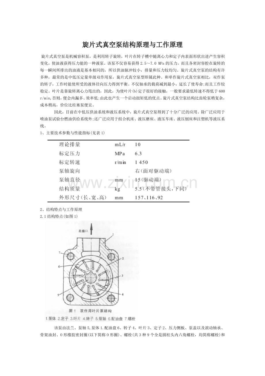 旋片式真空泵工作原理简介.docx_第1页